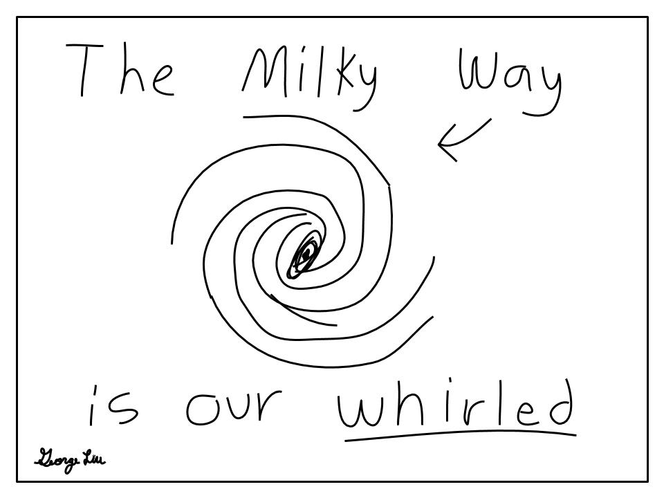 The Milky Way is our whirled